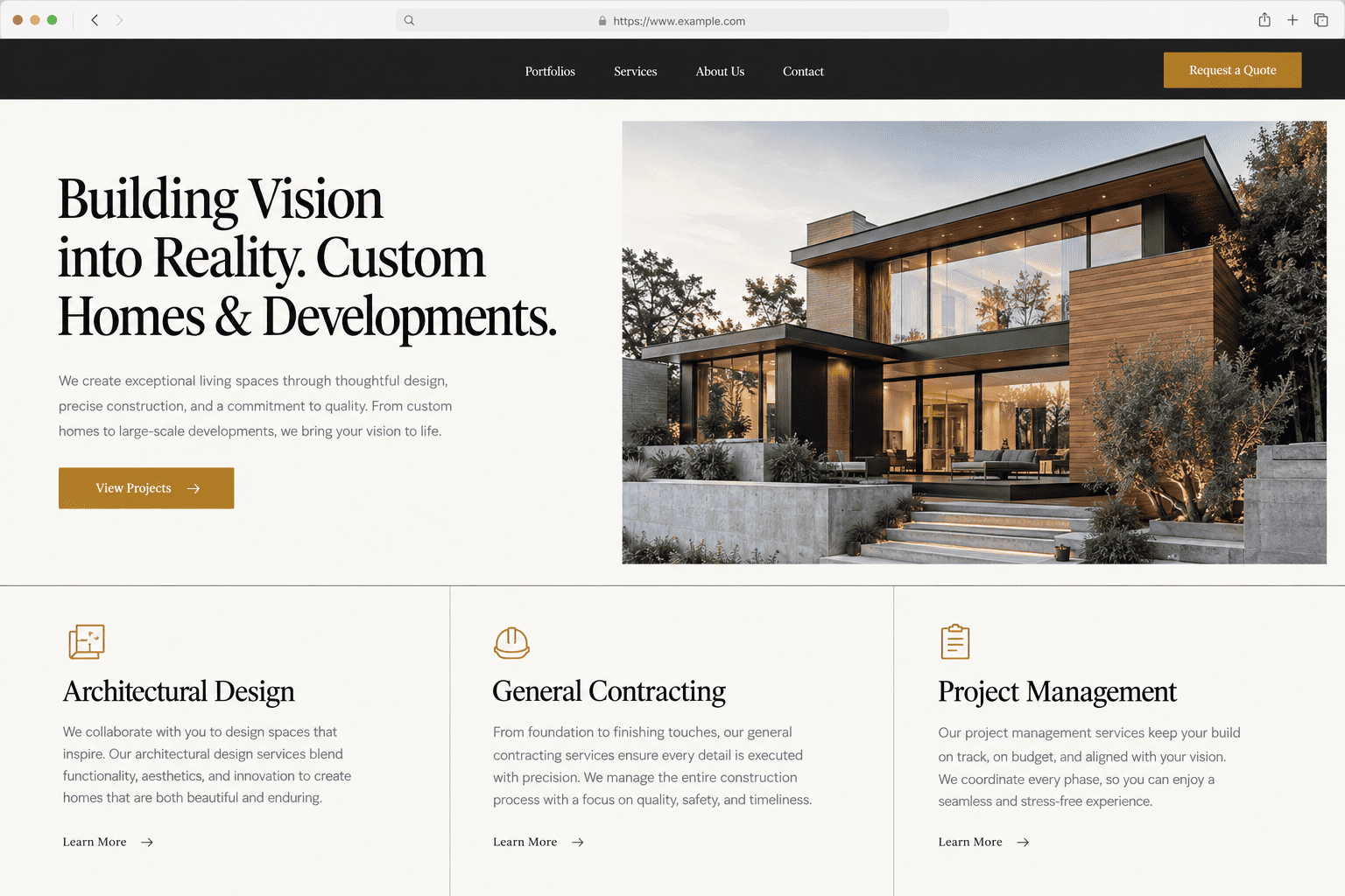 General Contractor Website Design