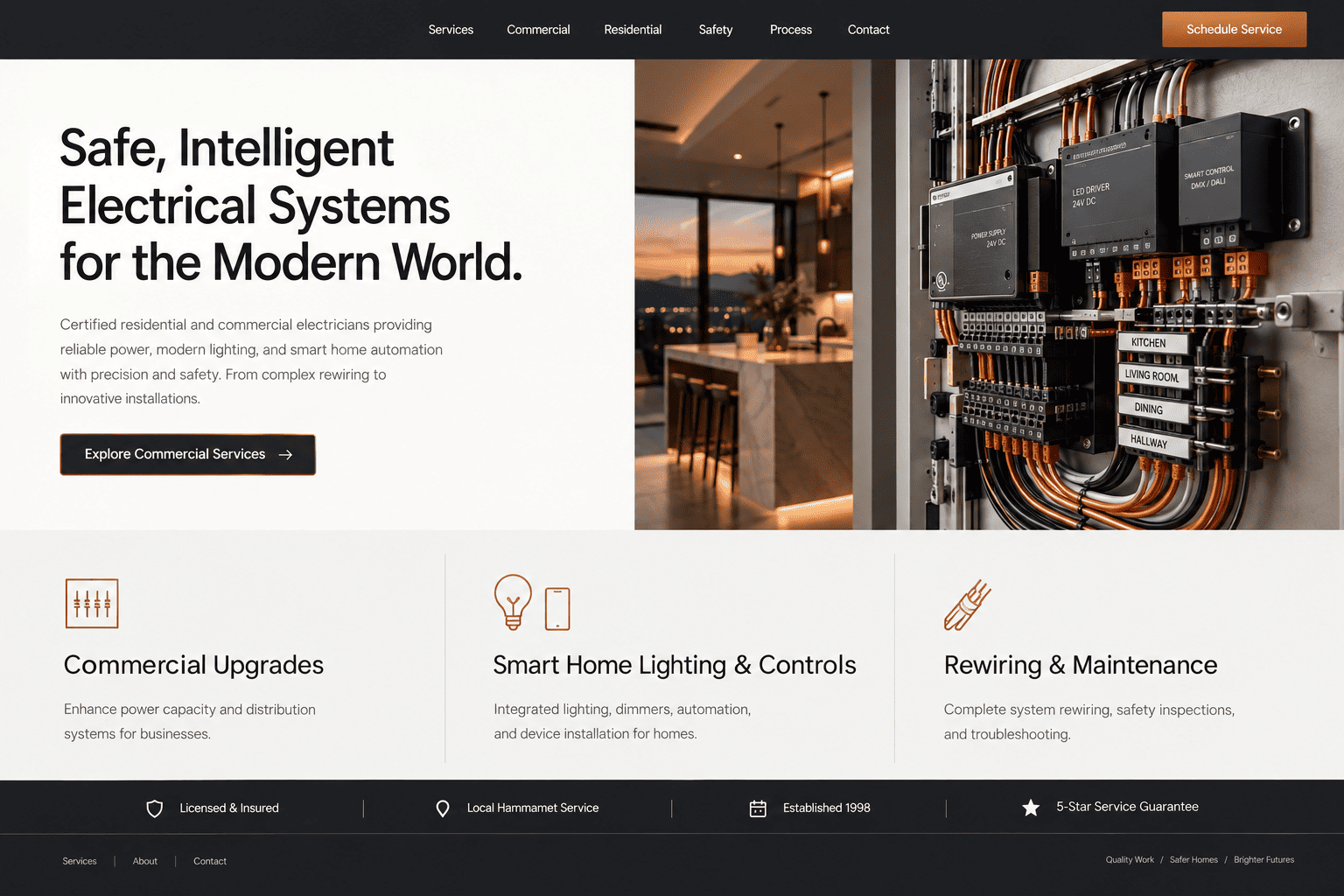 Electrical Services Website Design